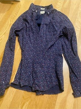 J. Crew Slim Medium Men’s Floral Long Sleeve Button-Up Shirt
